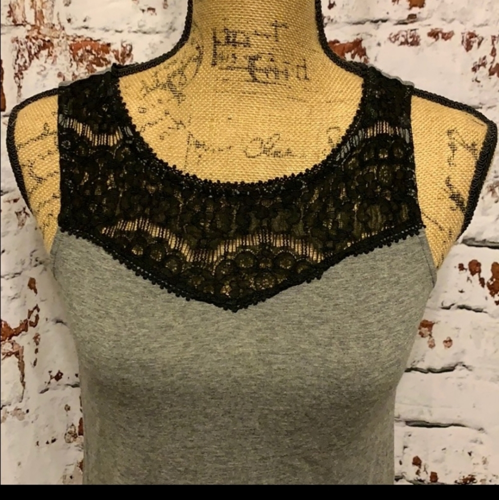 H&M Grey Sleeveless Blouse